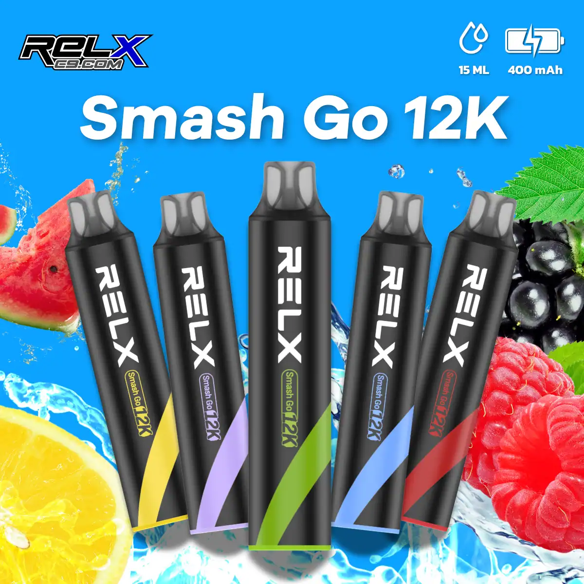 RELX Smash Go12000口拋棄式電子煙｜悅刻一次性裝置外出即用 - 電子煙潮流商城